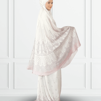 Miraya Inde Ecru Rosé Robe de Prière Luxe