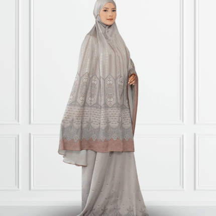 Miraya Inde Taupe Rosé Robe de Prière Luxe