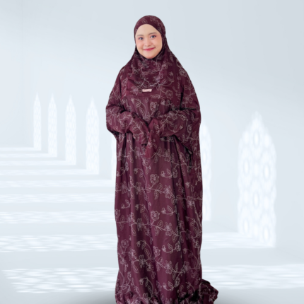 DH Rayana Bordeaux Robe de Prière 1 pièce